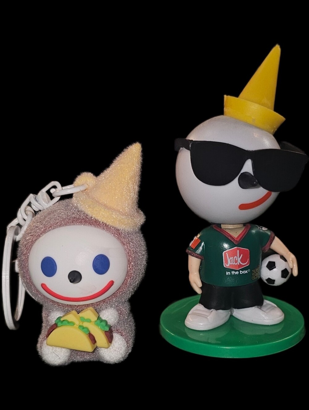 Jack In The Box Mini Bobblehead Canada Jack & JIBBI limited Edition Keychain.